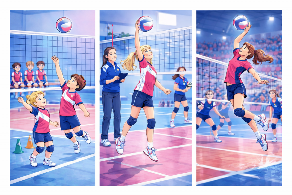 attacco pallavolo giovanile minivolley 6-10 anni tecnica attacco pallavolo giovanile under 13 attacco pallavolo giovanile under 18 salto e schiacciata
