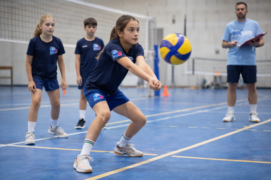 raagzza 11-18 anni che si allena a pallavolo