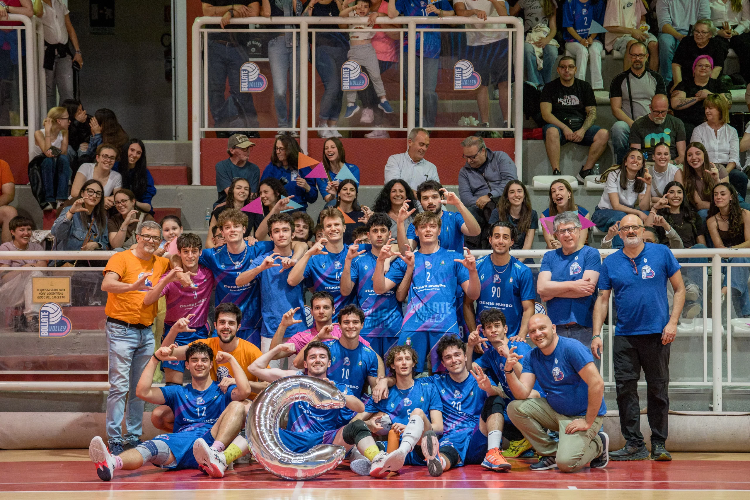 La prima squadra maschile, promossa in Serie C